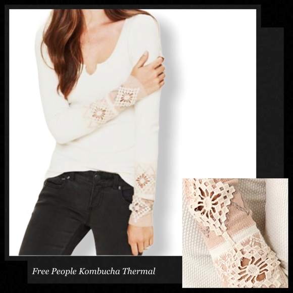 Free People Tops - FREE PEOPLE Kombucha Cuff Waffle Thermal Top
